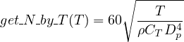                  ∘ -------
                     T
get N-by-T(T) = 60  ρC-D4--
                     T  p
